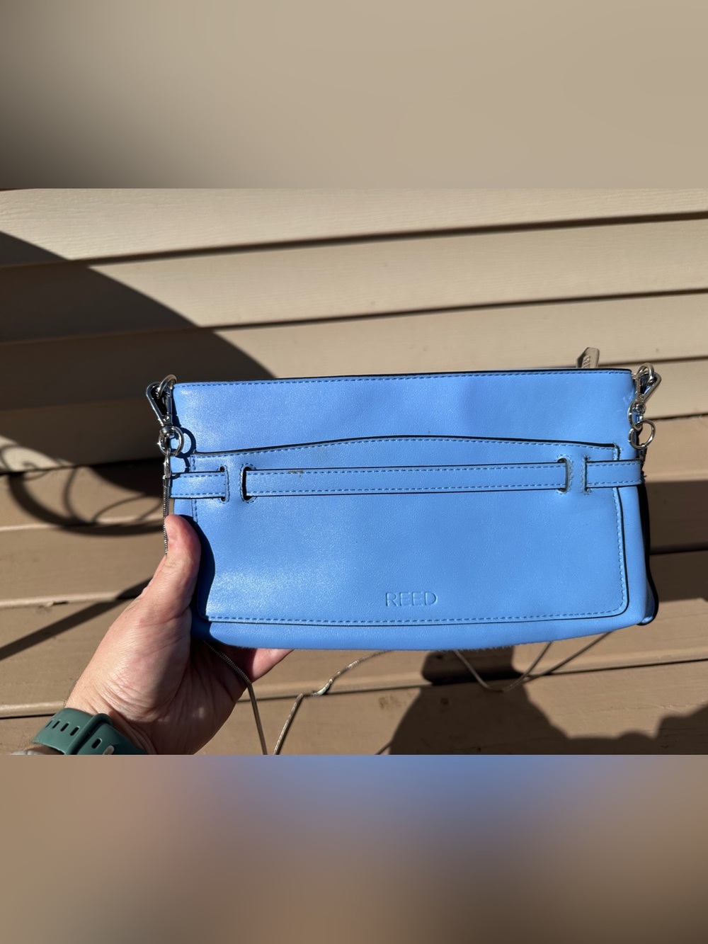REED by Reed Krakoff Blue Periwinkle 3-in-1 Wristlet Clutch Crossbody